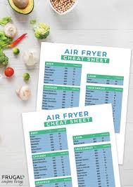 Air Fryer Cheat Sheet In 2020 Air Fryer Recipes Air Fryer Recipes For Beginners