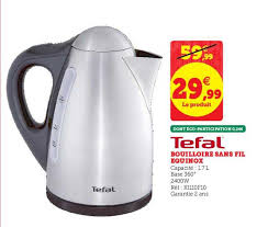 Offre Teffal Bouilloire Sans Fil Equinox Chez Super U
