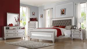 Shept mallet sleigh configurable bedroom set. Carousel Silver Queen Bedroom Set Austin Group 59160 Conn S