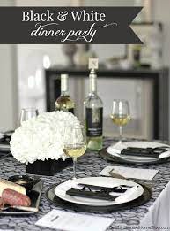 Rehearsal dinner classy but simple black and white with bombshell font rehearsal dinner invitation. Black And White Dinner Party Winter Dinner Party Dinner Party Black White Parties