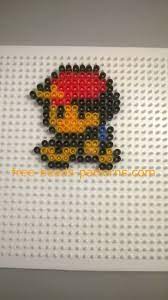 Ash Pokemon Trainer Perler Beads Work Photos Author Bill 2 Free Perler Beads Patterns Fuse Beads Perler Bead Patterns Fuse Beads Iron Beads