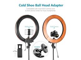 Neewer Camera Photo Video Lightning Kit 18 Inches 48 Centimeters Outer 55w 5500k Dimmable Led Ring Light Light Stand Bluetooth Receiver For Smartphone Youtube Tiktok Self Portrait Video Shooting Newegg Com