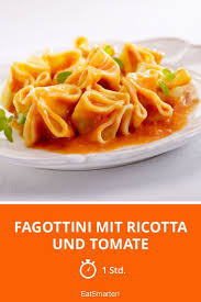 Fagottini Mit Ricotta Und Tomate Rezept Italienische Speisen Ricotta Gesunde Rezepte