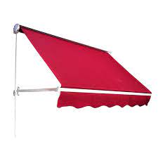 Outsunny 71 In Drop Arm Manual Retractable Window Awning Window Awnings Awning Retractable