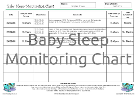 Baby Sleep Monitoring Chart Mindingkids