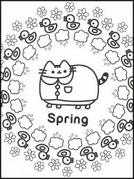 Dibujos bonitos para niñas para colorear. Pusheen 6 Printable Coloring Pages For Kids Dibujos Bonitos Para Colorear Libros Para Colorear Gatito Para Colorear