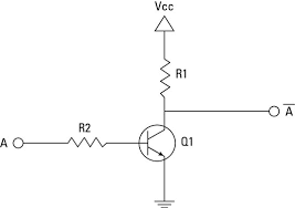 In a schematic diagram, all the details which are not important to key information are omitted. Electronics Projects How To Create A Transistor Not Gate Circuit Dummies