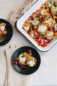 Baked Eggplant With Mozzarella And Fresh Tomato Basil Salad Vegetables Healthy Eggplant Eggplantpa Eggplant Parmesan Baked Eggplant Eggplant Parmesan Baked