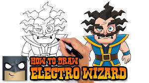 How To Draw Electro Wizard Clash Royale Cartooning 4 Kids Clash Royale Cartooning 4 Kids Drawing Lessons