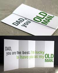 Since this is fancy jacket i didn't add the pocket to this one. Creative Yet Funny Greeting Cards That Look Offensive At First Dad Cards Funny Greetings Fathers Day