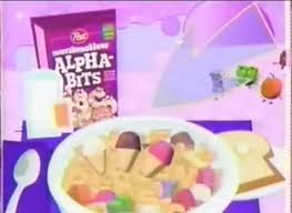 Is a breakfast cereal made by post cereals, containing frosted alphabet shaped corn cereal bits and marshmallows. Ice Cream Marshmallow Alpha Bits Kids Cereal Ice Cream Marshmellow