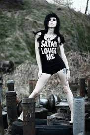 Satan Loves Me Girl Black Metal Girl Fashion Photography Inspiration Goth