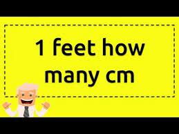 Converting 6 ft to cm is easy. 1 Feet How Many Cm Youtube