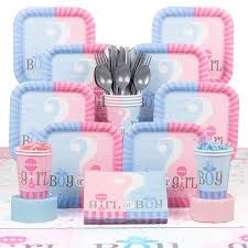 Gender Reveal Deluxe Kit Serves 20 Baby Shower Party Supplies Gender Reveal Party Decorations Gender Reveal Party Reveal Party Decoration
