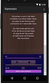Insanity is only a narrow bridge the banks are reason and desire i'm after you. Rammstein Lyrics Songs For Android Apk Download