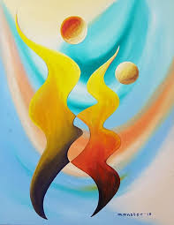 Real Vs Ideal Self Life Dance Painting Original Abstract Painting Abstract Art