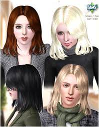 Classic Medium Hairstyle In 2021 Sims Hair Sims 3 Male Hair Medium Hair Styles