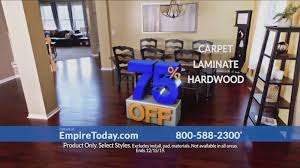 Browse our wide selection of carpet, hardwood, laminate, tile, & vinyl flooring options. Empire Today 75 Percent Off Sale Tv Commercial Beautiful New Floors Ispot Tv