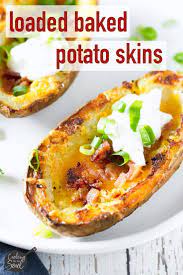 Loaded Baked Potato Skins Recipe Baked Potato Skins Potato Skins Potatoe Skins Recipe