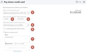 When to make multiple payments on your credit card bill if your credit card bill is higher than usual because you've made a large purchase, such as new workout equipment or office furniture, your. Pay Down Credit Card In Quickbooks Online Quickbooks Credit Cards