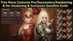 For more rows, just add more {{succession box}} tags. Free Nova Costume Pre Succession Awakening Nova Awakening Succession Questline Guide Timestamp Youtube