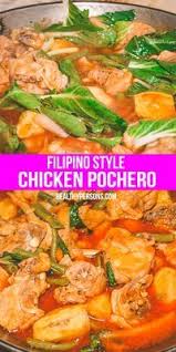 Filipino Chicken Pochero Recipe With Bananas Pechay Bok Choy Recipe Chicken Pochero Recipe Pochero Recipe Chicken Recipes Filipino