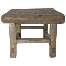 Rustic Japanese Elm Stool Or Small Table In 2020 Farmhouse Table Chairs Rustic Table Elm Tables