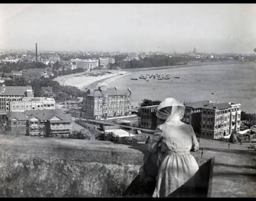The Esplanade and Colaba in the distance. March 1870, Bombay