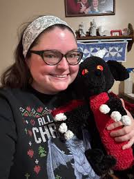 Crocheted Dragon Tablet Holder Gift