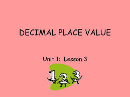 Ppt Decimal Place Value Powerpoint Presentation Free