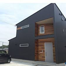 玄関 入り口 シルバー 無垢材 レッドシダー ガルバリウム鋼板 などのインテリア実例 2016 06 29 22 00 55 roomclip ルームクリップ 外観 住宅 モダン 模様替え 住宅 外観