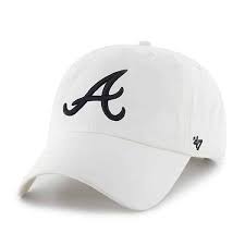 Atlanta Braves 47 Brand White Clean Up Adjustable Hat Atlanta Braves Detroit Game Adjustable Hat
