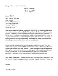 Example Of Cover Letter New Graduate Nurse Http Resumesdesign Com Example Of Cove Resume Cover Letter Examples Cover Letter For Resume Nursing Cover Letter