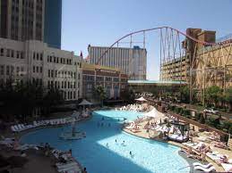 I would rent the padded pool chair, or get there early to reserve regular chairs. The Pool Area Picture Of New York New York Hotel Casino Las Vegas Tripadvisor