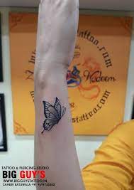 Butterfly Tattoo On Right Back Side Of The Forearm Butterfly Back Tattoo Side Wrist Tattoos Tattoos