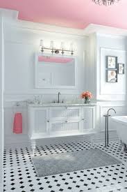 This soft pink paneling behind the counter and mirror gives the bathroom a calming effect that is this bathroom has ideas aplenty to draw from! Think Pink 5 Girly Bathroom Ideas Best Friends For Frosting