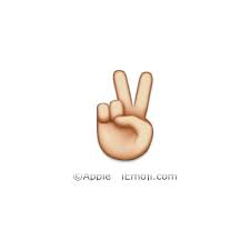 Victory Hand Peace Sign Emoji Hand Emoji Emoji Signs