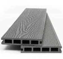 WPC Decking Board LIGHT GREY 2.5x14.6x360cm 80180 - Floor & Decking Boards