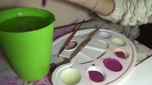 It is made from a combination of paint pigment, chalk and binder. Acrylic Painting How To Dilute The Paint With Water Youtube