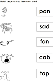 Free handwriting worksheets (alphabet handwriting worksheets, handwriting paper and cursive handwriting worksheets) for preschool and kindergarten. Dunia Anakku Mengajar Anak Membaca Free Phonics Matching Picture To Word Worksheets Vowel A