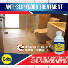 Anti Slip Floor Treatment Slippery Floor Tile Solution Non Slip Solution Anti Skid Prevent Slip And Fall Accidents Non Slip Toilet Bathroom Floor Ex Stock Furniture Home
