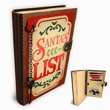 Needles N Knowledge Santa S List 3d Book Gift Card Box Gift Card Boxes Gift Card Holder Book Gifts