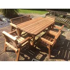 Blur horizon rattan garden furniture set 4 piece coffee table chair sofa set for patio outdoor poolside grey wicker with beige cushions. Get The Best Wooden Garden Furniture Decorifusta