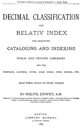 Dewey Decimal Classification Wikipedia