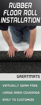 How To Install Rubber Flooring Rolls Over Tile Or Concrete Rubber Flooring Rolled Rubber Flooring Floor Insulation