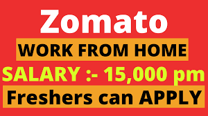Zomato Jobs For Fresher 15000 Per Month Work From Home Job Non Voice Process Job2020 Work From Home Jobs Data Entry Jobs Er Jobs