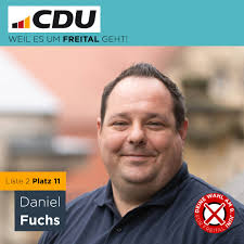 ❌❌❌ Auf unseren Listenplatz 11 steht mit Daniel Fuchs ein parteiloser  Kandidat. Er stellt sich im Wahlkreis 9 auf Platz 6 auch für den Kreistag  zur Wahl. 💬 Dem Bereichsleiter (45) des