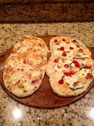 Repeat with the second pizza. Grandma S Flatbread Recipe No Yeast Flatbread Recipes Homemade Flatbread Recipes