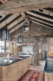 Top 60 Best Log Cabin Interior Design Ideas Mountain Retreat Homes Rustic Kitchen Design Rustic Kitchen Cabin Kitchens