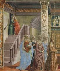 Ghirlandaio Life Of Mary Birth Detail Firenze Santa Maria Novella By Petrus Agricola Via Flick Italian Renaissance Italian Paintings Renaissance Paintings